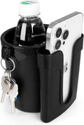 3-in-1 Bike Cup Holder with Cell Phone Keys Holder, Bike Water Bottle Holders, Universal Bar Drink Cup Can Holder for