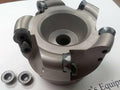 3" face mill, R200 milling cutter, 5 Sandvik RCKT1204 Round inserts #506-R200-3