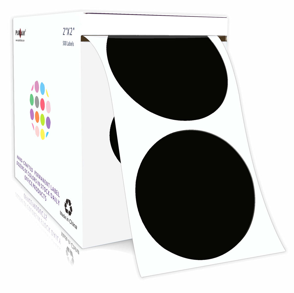 2 Inch Color-Coding Labels, 500 per Roll Round Permanent Adhesive Color Coding Circle Dot Stickers for Inventory
