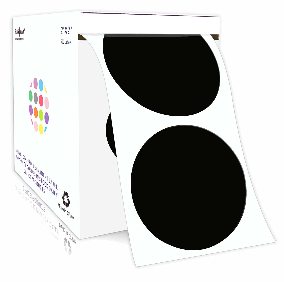 2 Inch Color-Coding Labels, 500 per Roll Round Permanent Adhesive Color Coding Circle Dot Stickers for Inventory