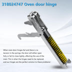 HomTop [2 Pack] 318024747 Oven Door Hinge Replacement