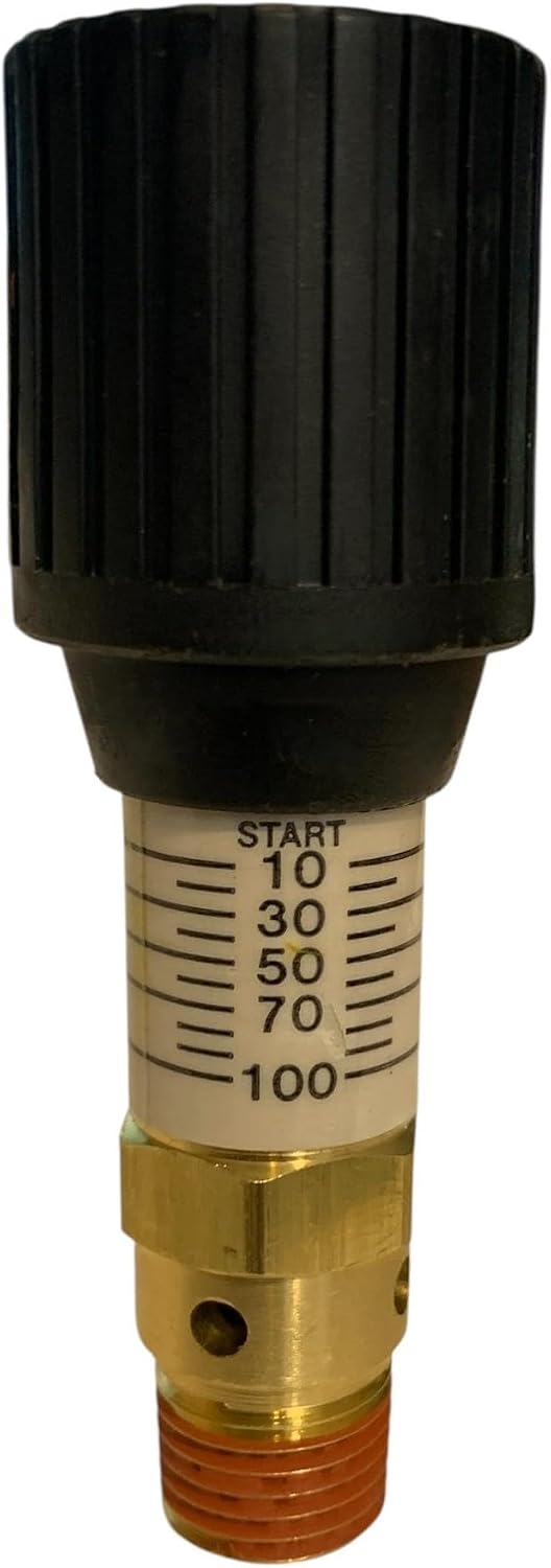 American Made Brass Pressure Relief 0-100 PSI Adjustable Range Valve