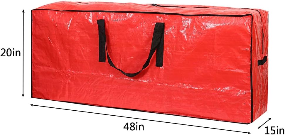 Christmas Tree Storage Bag - Fits Up to 7.5 ft Holiday Xmas Disassembled Trees with Durable Reinforced Handles & Dual