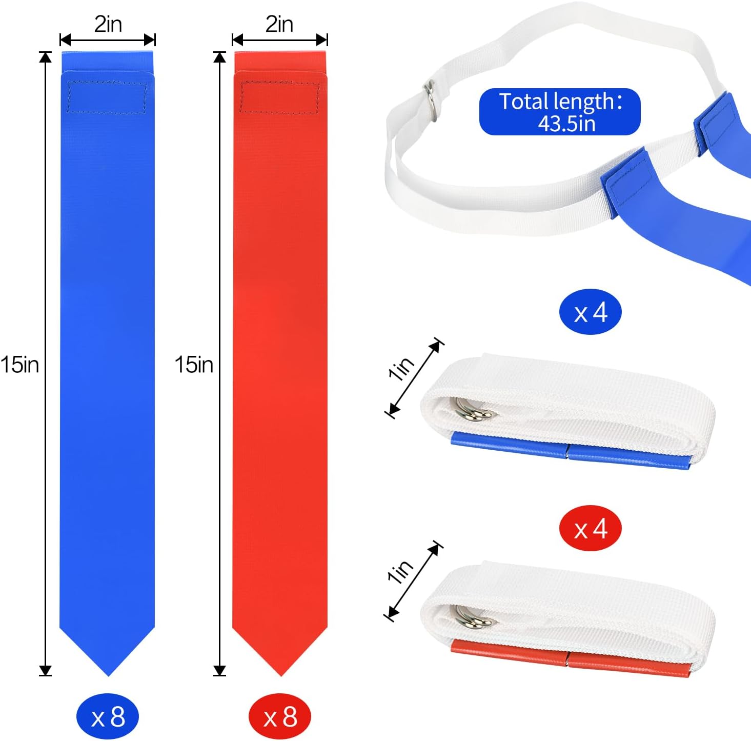 Flag Football Belts, Easy Tear Away Belt for Youths, Adult Players