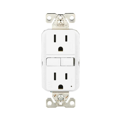 TWRGF15W Slim Tamper and Weather Resistant GFCI Receptacle 15A 125V, White