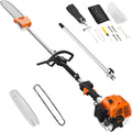 Gas Powered Pole Saw, 48cc 2-Cycle Gas Pole Saws for Tree Trimming with 11.5in Cutting Bar,16-FT Height Reachable