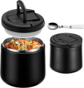 20oz Insulated Vacuum Food Jar with Buckle Lid,Soup Thermo for Hot Food Kids,Wide Mouth Leakproof Stainless Steel