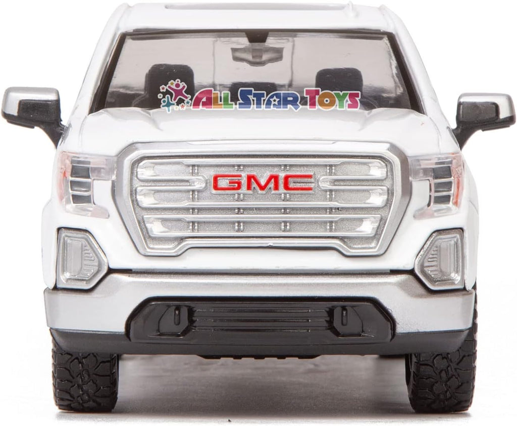 2019 GMC Sierra 1500 SLT Crew Cab 4x4 Pickup Truck with Sunroof White Timeless Legends Series 1/24-1/27 Diecast Model