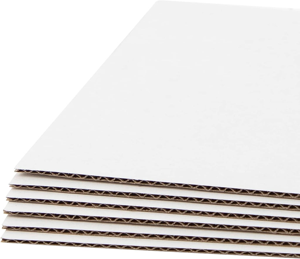 25 Pack 6x9 Corrugated Cardboard Sheets 2mm Flat Inserts