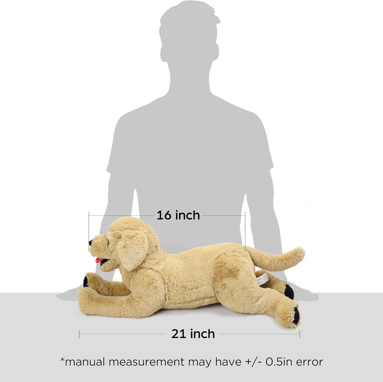 Dog Stuffed Animals Plush, 21" Soft Cuddly Golden Retriever Plush Toys, Large Stuffed Dog, Puppy Dog Stuffed Animals