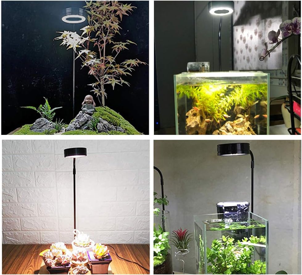 LED Aquarium Light for Under 5 Gallon Fish Tank 10W Full Spectrum