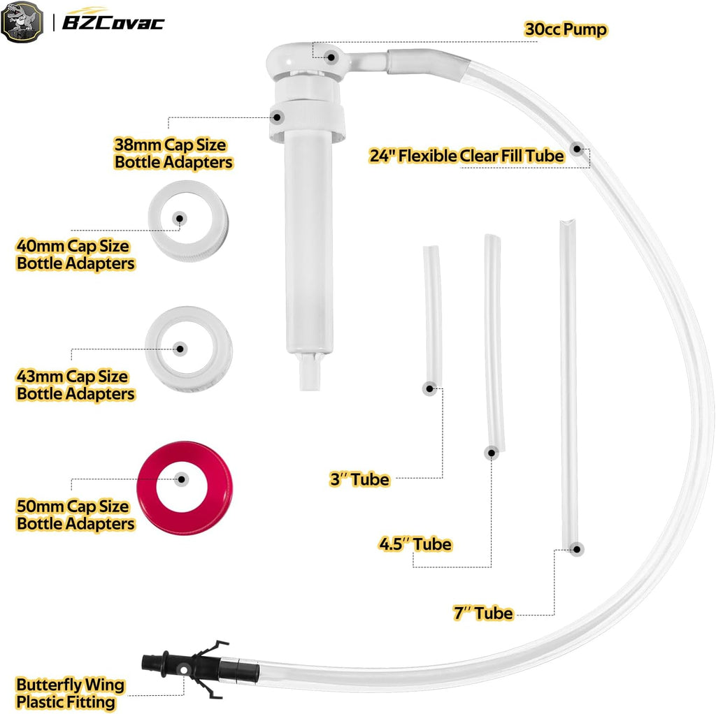 30cc Hand Oil Transfer Pump for Gallon and Wide-Mouth Quart Bottles