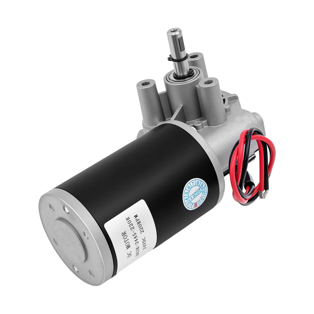 DYNAMI 45W 24V DC Gear Motor,160 RPM High Torque Electric Motor with Gear Reduction,Forward and Reverse Rotation, Easy Speed Regulation for DIY and Industrial Projects