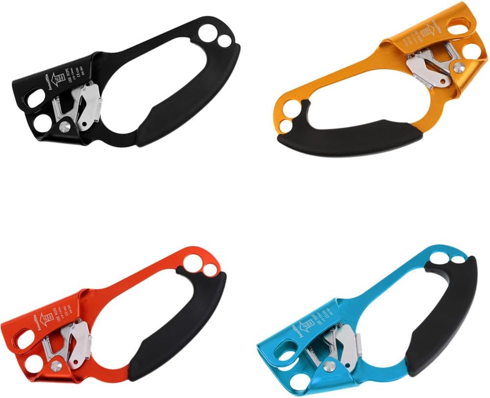 Hand Ascender for 8-13mm Rope, 4KN (880lbs) Strength, Left Hand, Aluminum-Magnesium Alloy for Climbing, Rescue & Caving