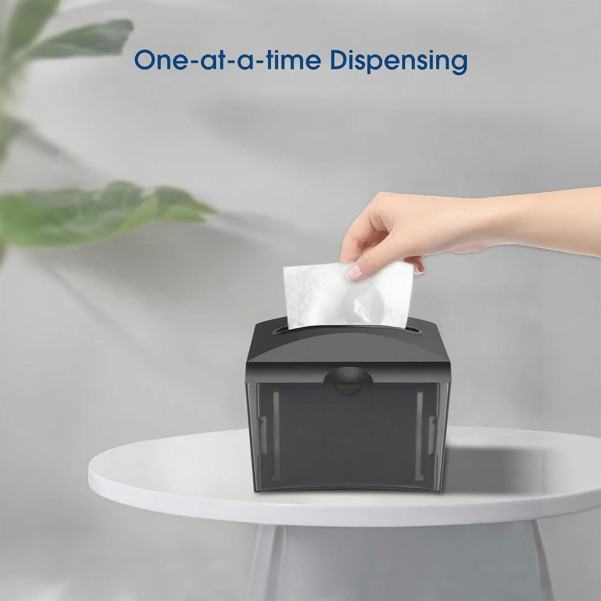 Tabletop Napkin Dispenser Black 8"x6.1"x6.5"