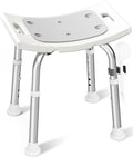 Shower Chair for Inside Shower, 400 lbs Adjustable Shower Stool with Suction Feet, Shower Seat for Inside Tub