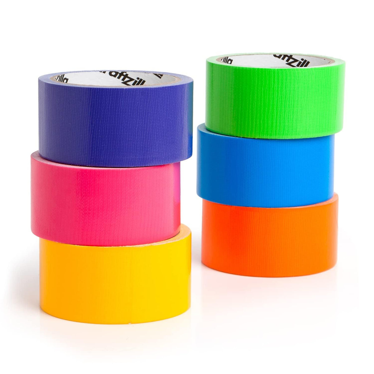 Colored Duct Tape Multi-Pack, 6 Bright Colors,10 Yards x 2 Inch