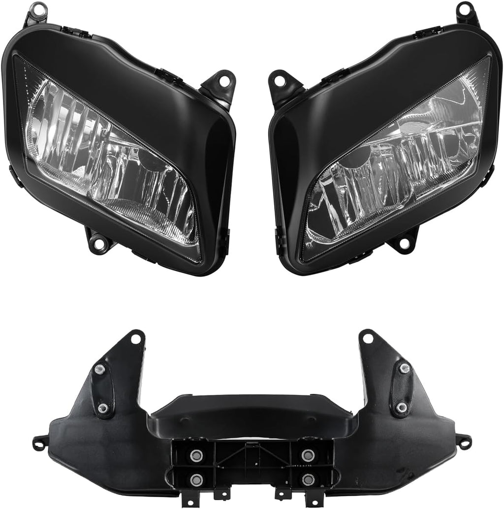Green-L Motorcycle Headlight & Upper Stay Bracket Fit for Honda CBR600RR 2007-2012 CBR 600RR Headlamp Fairing Support