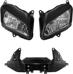 Green-L Motorcycle Headlight & Upper Stay Bracket Fit for Honda CBR600RR 2007-2012 CBR 600RR Headlamp Fairing Support