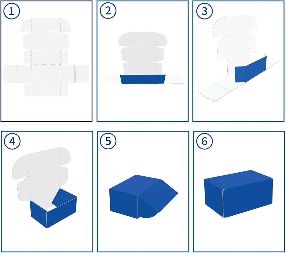 12X9X4 Inch Blue Shipping Boxes 20 Pack, Cardboard Corrugated Mailer Gift Wrap Boxes for Packaging Mailing Small