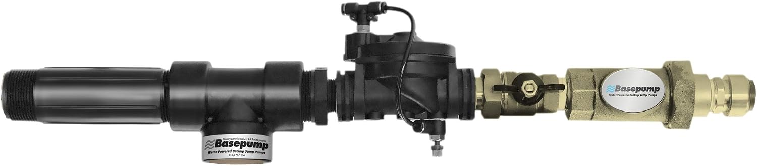 HB1000-PRO Premium High-Volume Water Powered Backup Sump Pump | Automatic Sump Pump Backup System with High Water
