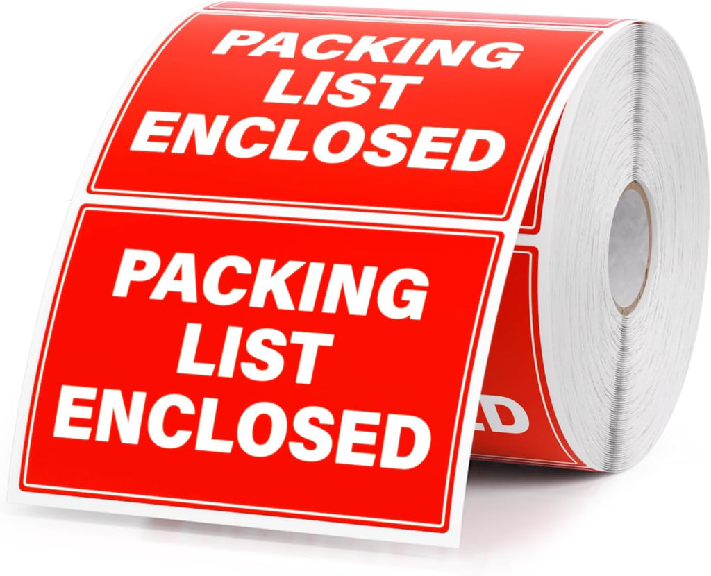 Packing List Enclosed Stickers 500 Pcs 2 x 3 Inch Shipping Labels