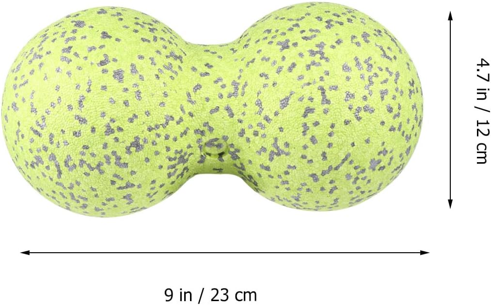 Peanut Shape Massage Ball 12Cm Epp Mini Fluorescent Muscle Roller for Back Shoulder Neck Leg and Physical Therapy