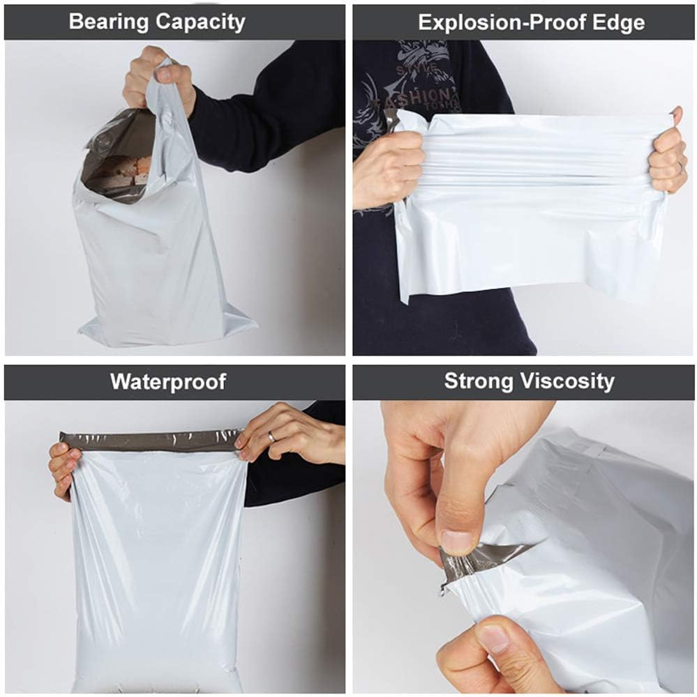 100pcs 14.5 x 19 White Poly Mailers Shipping Mailing Envelopes Bags