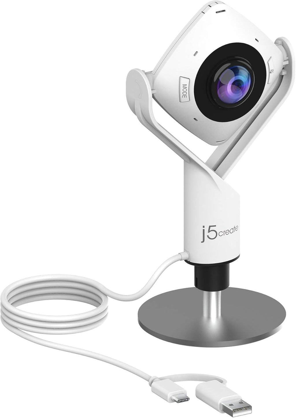 360 Degree All Around Meeting Webcam | 1080P HD Camera with High Fidelity Microphone, USB-C | for Video Conferencing