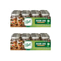 Regular Mouth Glass Mason Jars with Lids and Bands, Used for Canning (Half Pint, 8 Ounce (Pack of 24))