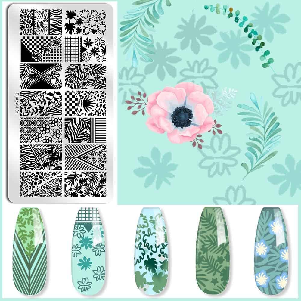 Nail Stamping Kit, 10Pcs Nail Stamping Plate, 8Pcs Stamping Gel