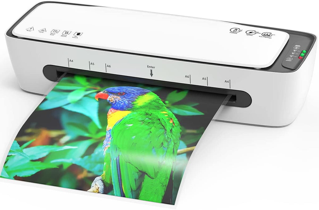 Laminator with Laminating Sheets 9 inch Portable Thermal Lamination | White, Hot & Cold modes, 6 in 1 Laminator kit