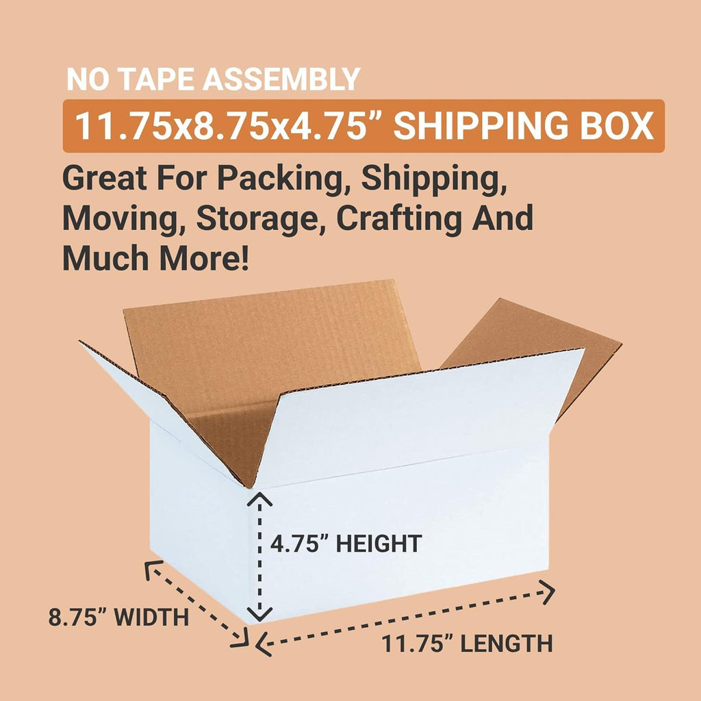 Shipping Boxes Small 20"L x 20"W x 20"H 25-Pack - Corrugated Cardboard Box for Moving, Mailing, Packing, Packaging