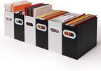 File Box for Hanging File Folders, Collapsible Cardboard Box