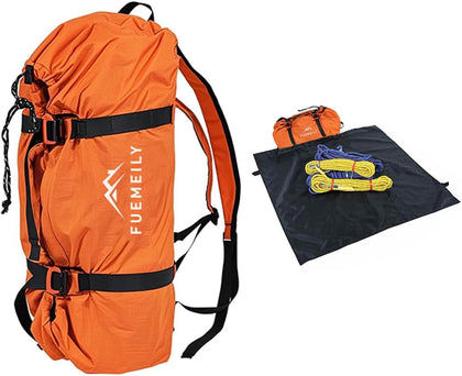 Rock Climbing Rope Bag, Foldable, Adjustable Straps