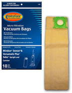 EnviroCare Replacement Micro Filtration Vacuum Bags Designed to Fit Windsor Sensor, Versamatic Plus, Sebo Uprights 10 Pack