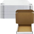 White 10x8x2 inch Shipping Box Pack of 25, Corrugated Cardboard Mailer Box