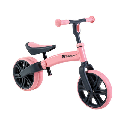 Y Velo Junior Toddler Balance Bike | 9 Inch Wheel No-Pedal Training Bike for Kids Age 18 Months to 3 Years
