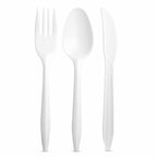 1000 Count White Plastic Silverware Set Disposable Cutlery