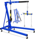 2-Ton Folding Engine Hoist with Leveler, 4400 Lbs Capacity