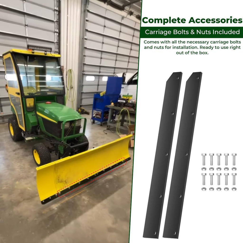 1/2" Poly Cutting Edge Scraper Bar For John Deere 54" Blade M75679 | Fits For John Deere 54" Front Mount Snow Blade