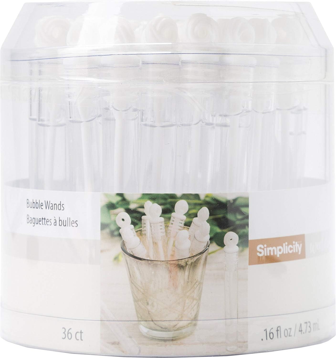 Love Knot Wedding Send Off Bubble Wands With Bubble Solution, 36pcs