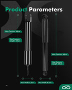 SCITOO Front Rear Shocks 4pcs for Hummer H3 Shock Absorbers