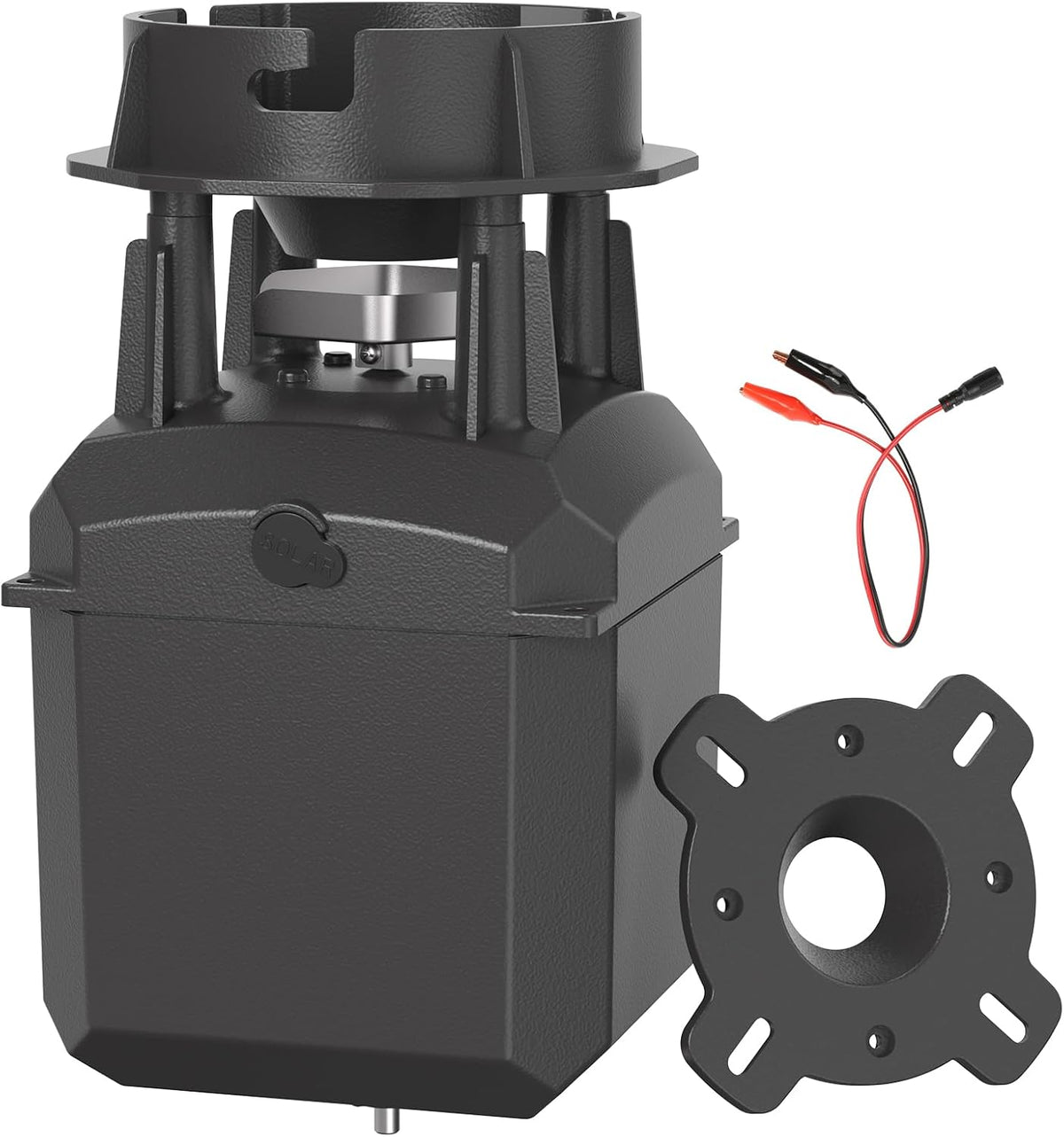6V Deer Feeder Motor Kit with Accurate Digital Timer, Up to 10 Daily Feedings, DIY & Adapter Mounting for Drums