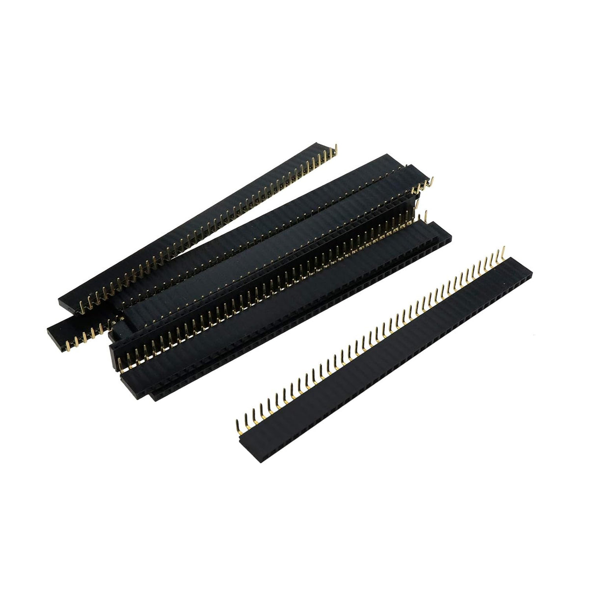 Xiaoyztan 10Pcs 40-Pin Right Angle Female Header 2.54mm