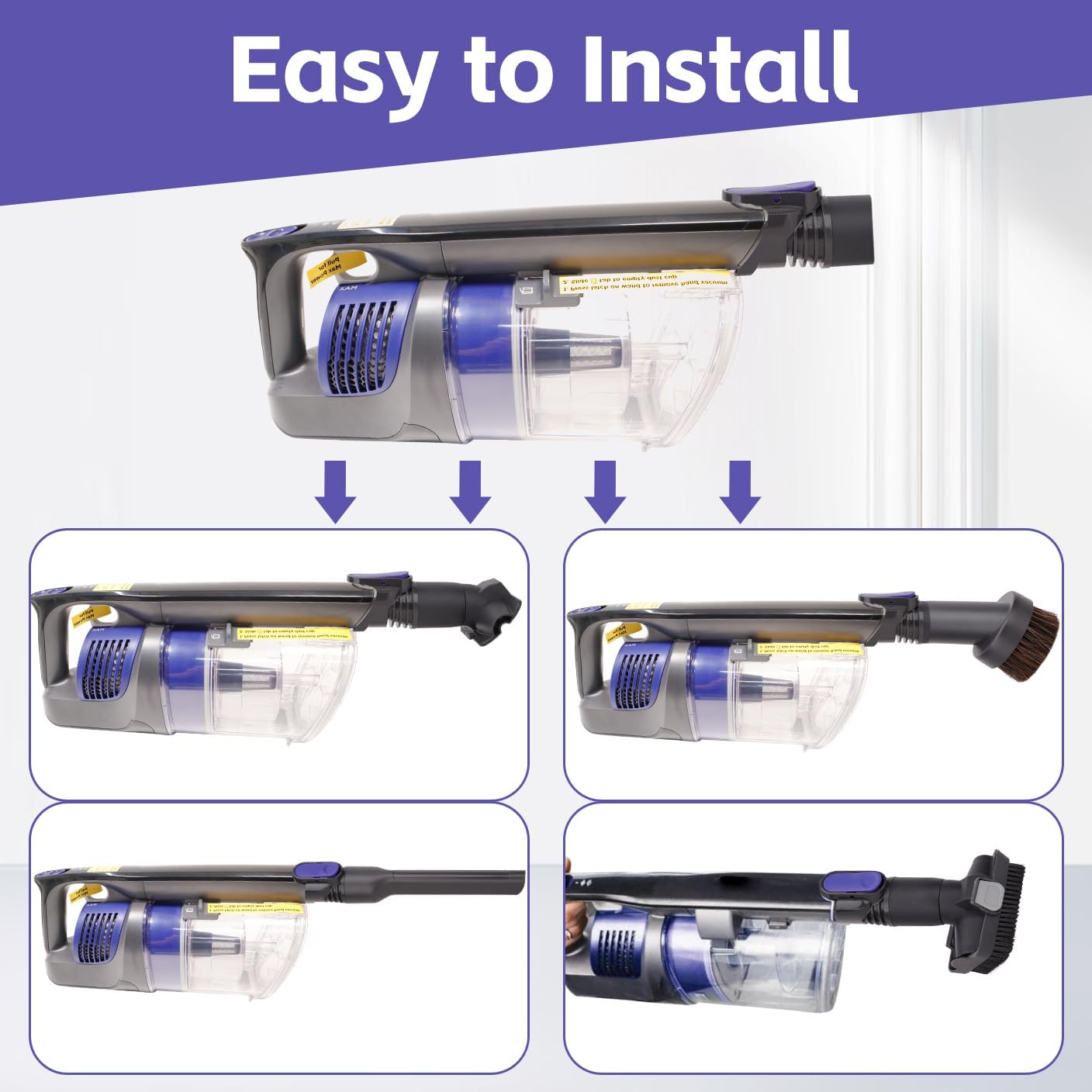 IX141 Vacuum Replacement Attachments for Shark Cordless Vacuums Ix141 Iz462h Iz483h Iz363ht Iz361h Iz163h Iz362h