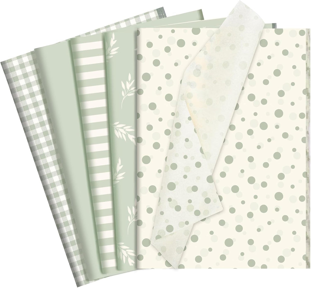 120 Sheets Sage Green Tissue Paper for Gift Bags 20 x 14 Inch