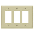 ENERLITES 3-Gang Ivory Mid-Size Decorator Switch Outlet Wall Plate Cover