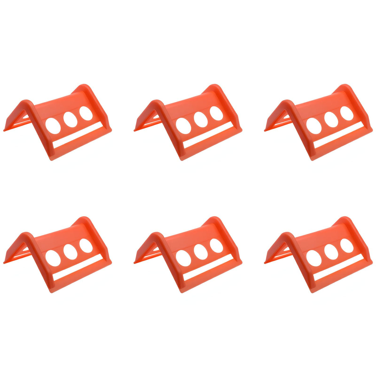 10 PCS Edge Corner Tie Down Protector Plastic Cargo Strap Edge Protector for Cargo Loading Protection (Orange)
