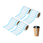 2000pcs 4Rolls Total Tamper Evident Tape 2.8x0.5 Tamper Sky Blue